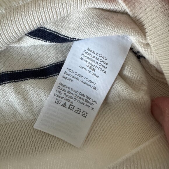Like NEW J.Crew Girls Striped Heart Sweater XL - Picture 5 of 6
